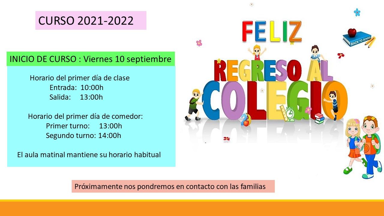 Inicio de curso 21 22