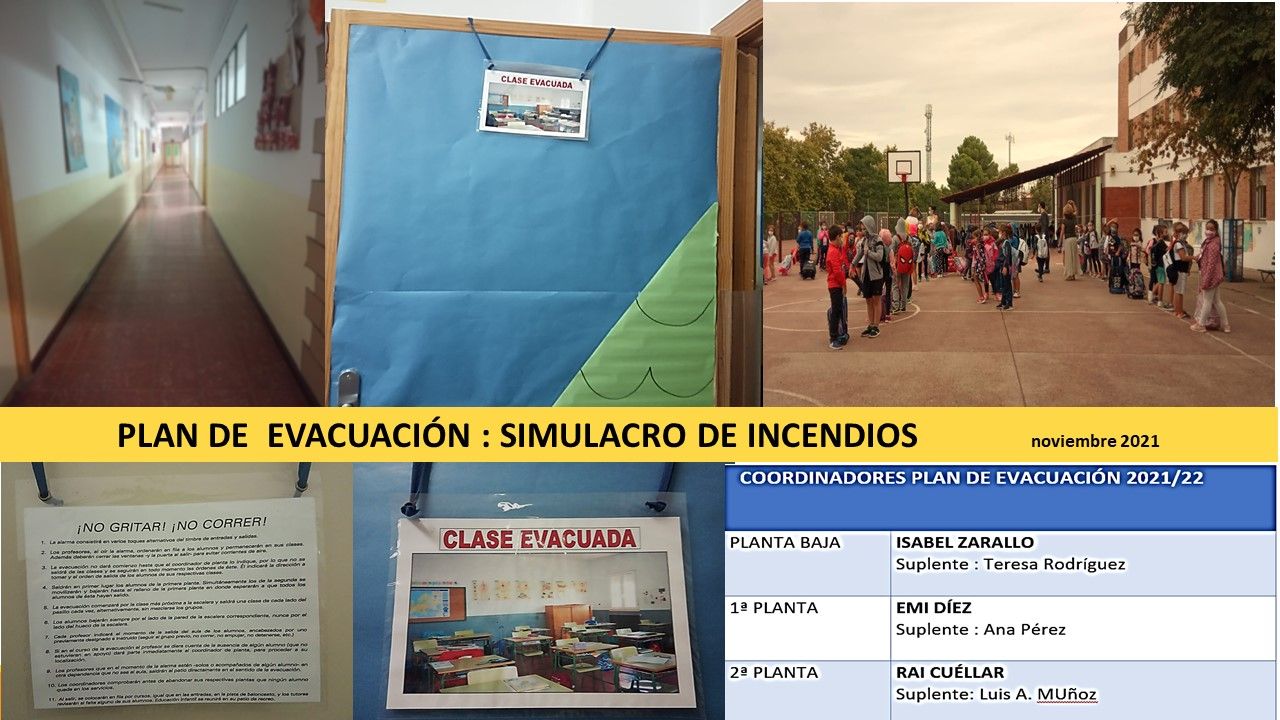simulacro de incendios 2021