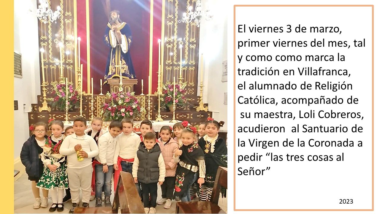 peticion tres cosas al señor 2023