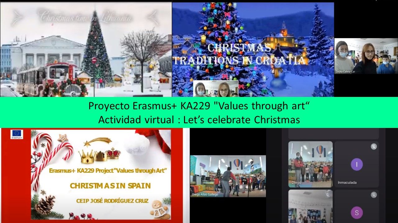 Erasmus KA229 Encuentro virtual en Navidad