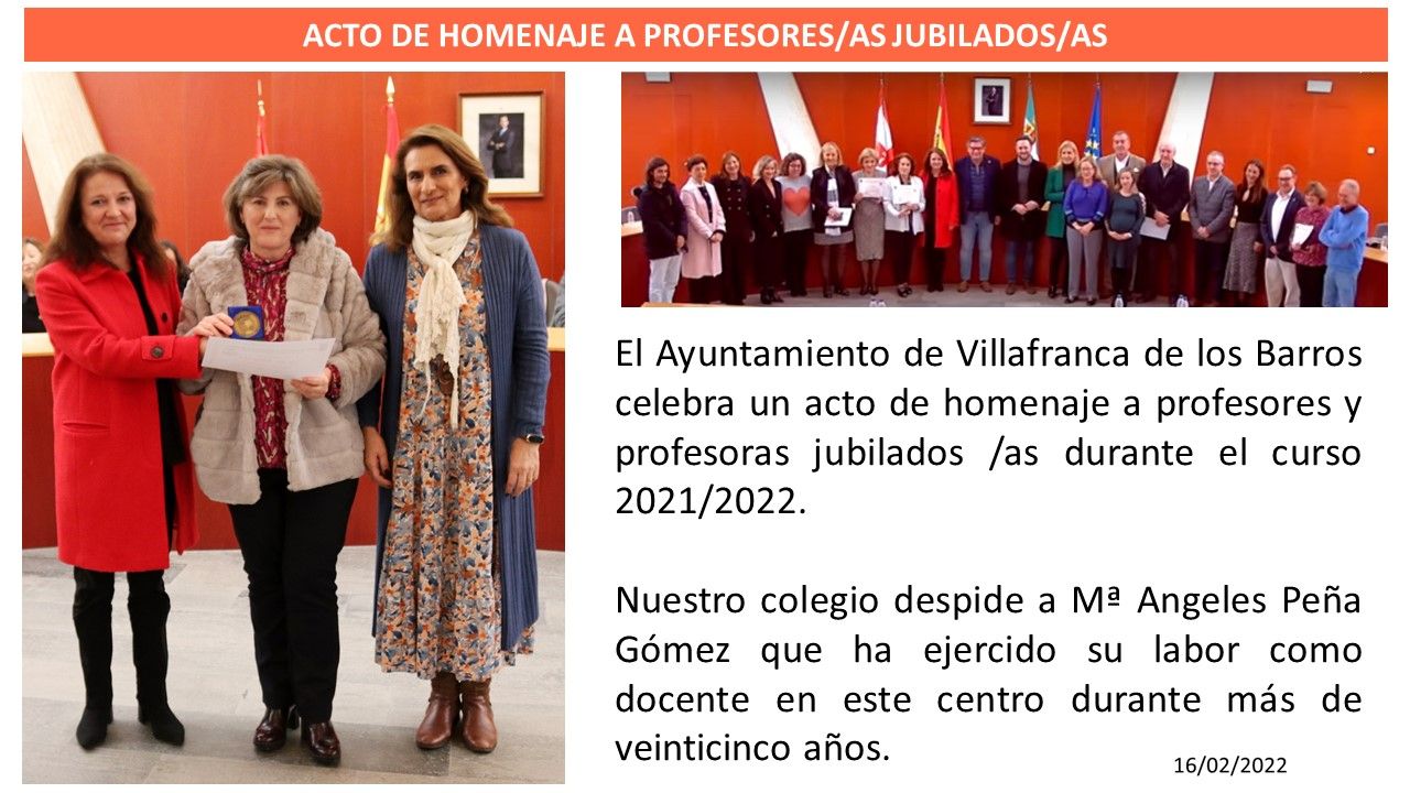 homenaje profesores jubilados 2022