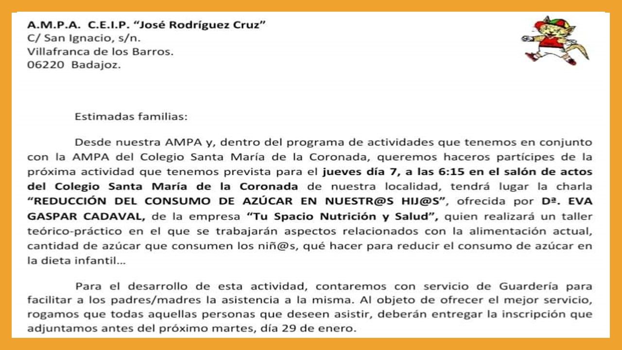 Charla Nutricion