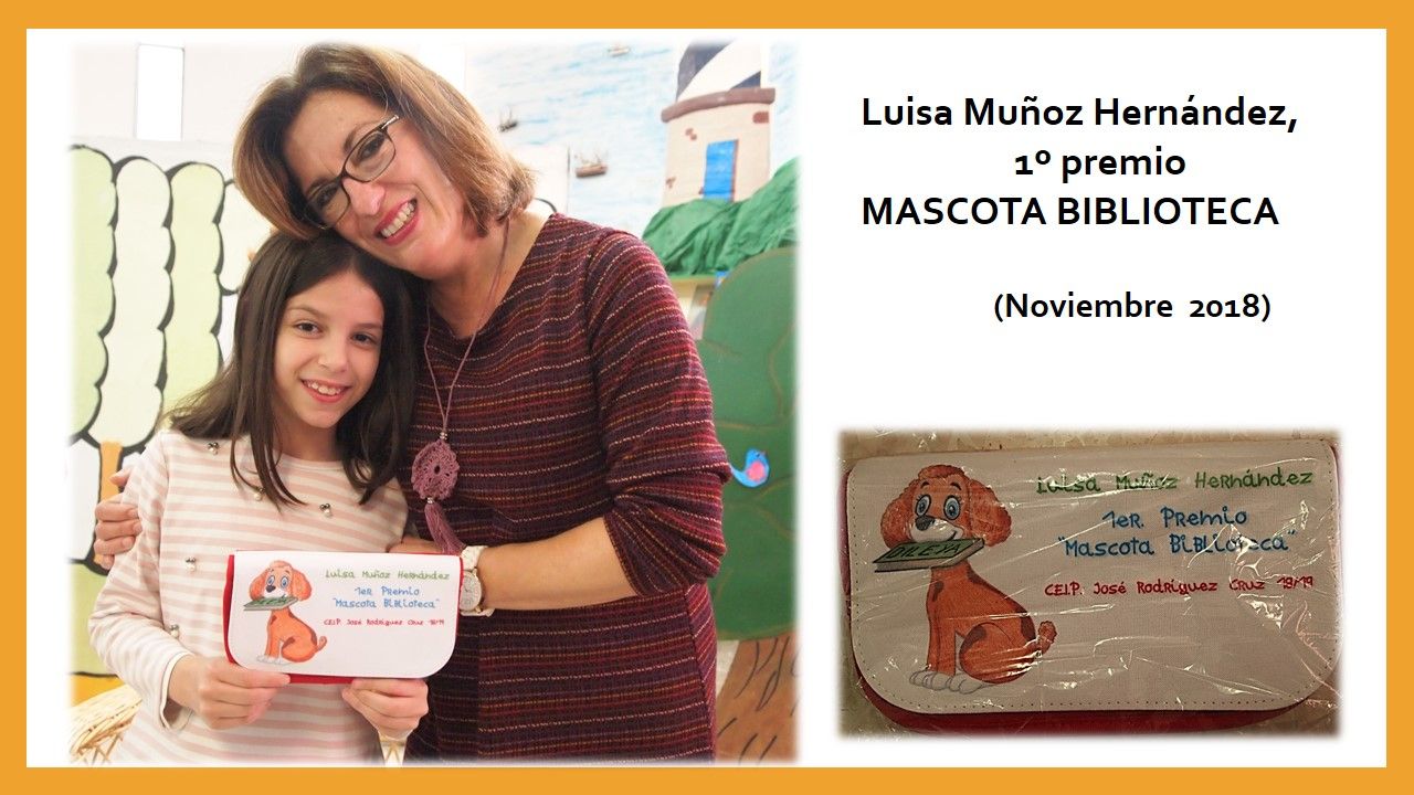 1º premio mascota biblioteca