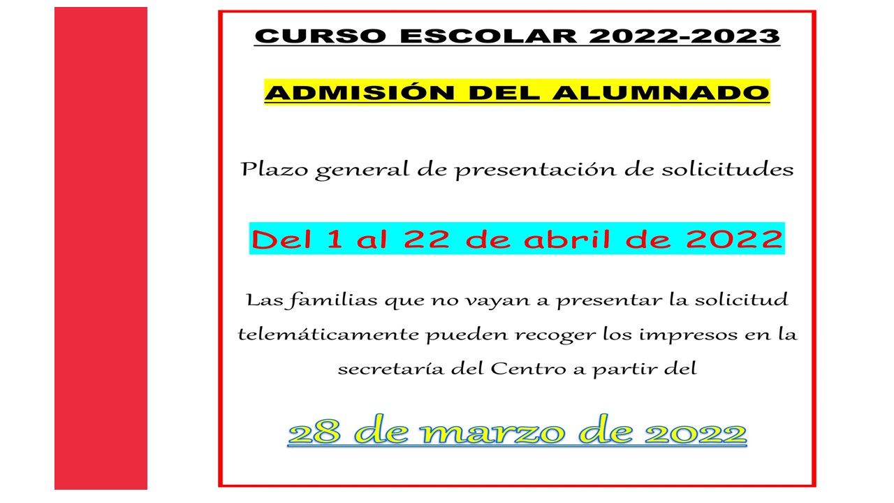 Admisiones 22 23