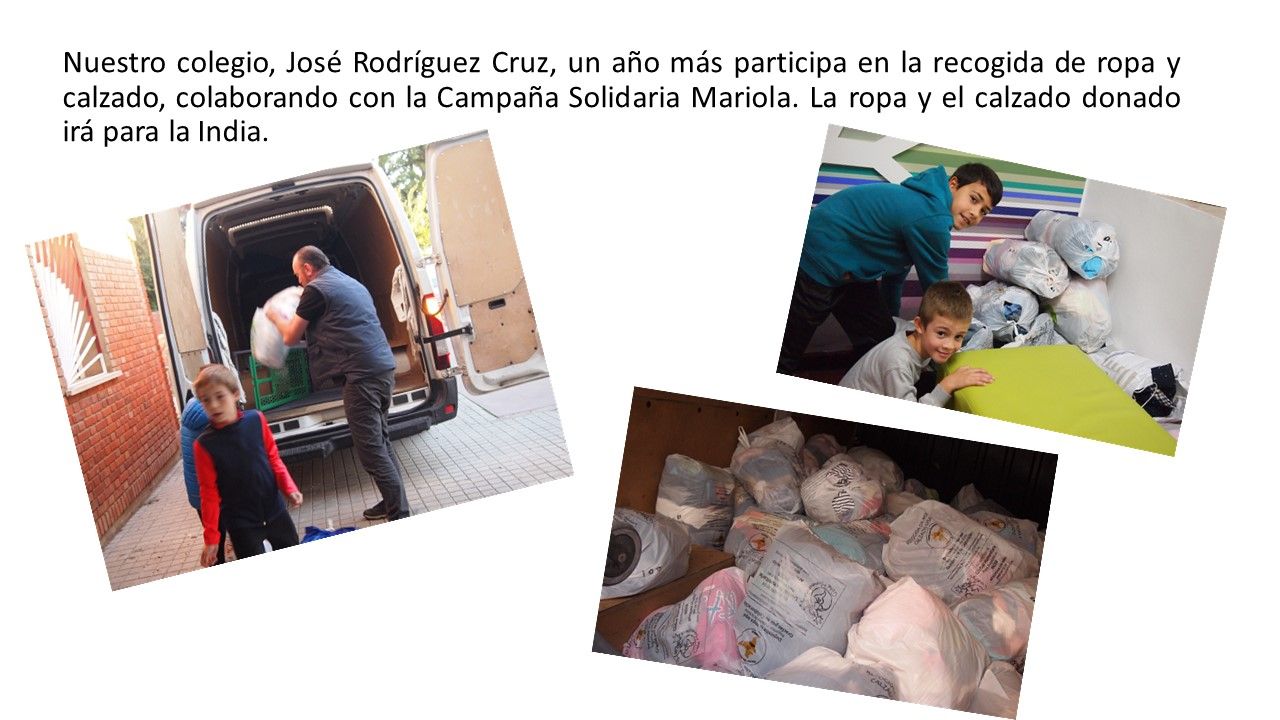 RECOGIDA ROPA Y CALZADO