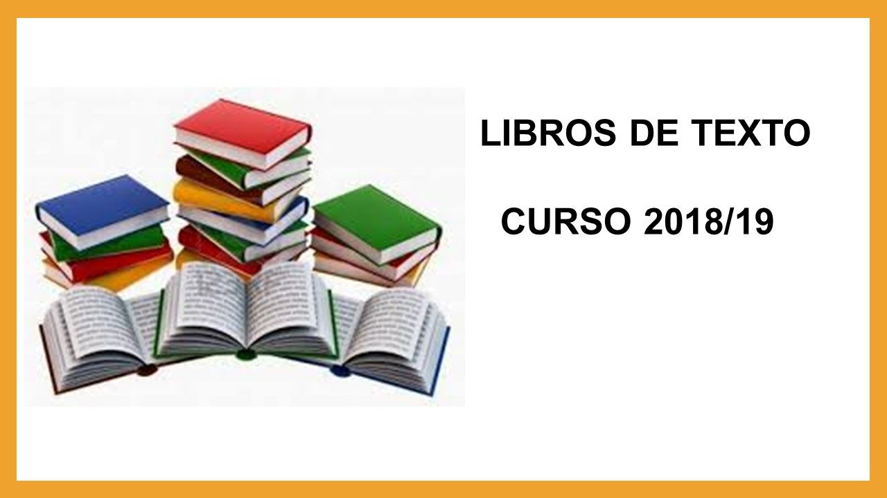 Libros de texto 2018 2019