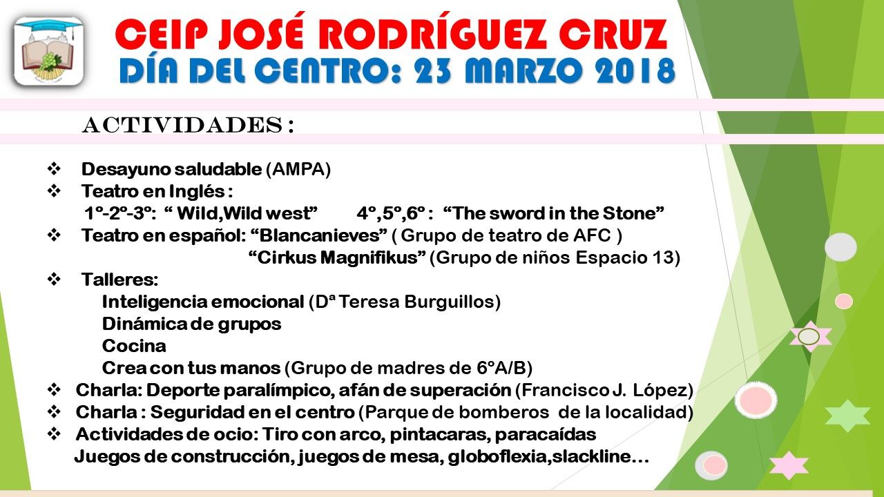 Dia del centro 2018