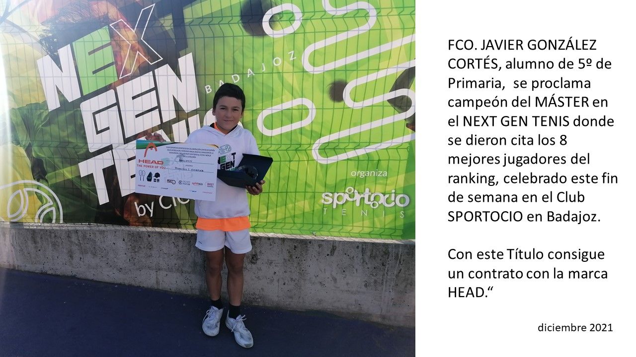 Francisco J. Corte campeon tenis 1